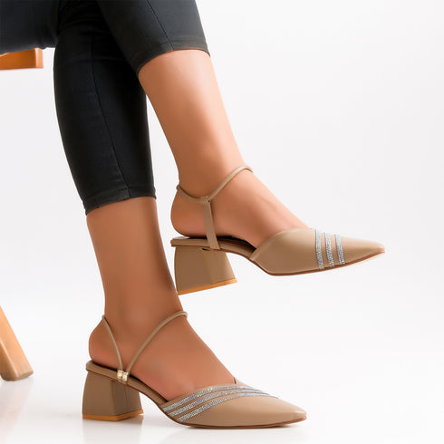 Ice Blue Fancy Mules Renewalk 4516 Mule | Heels for Women